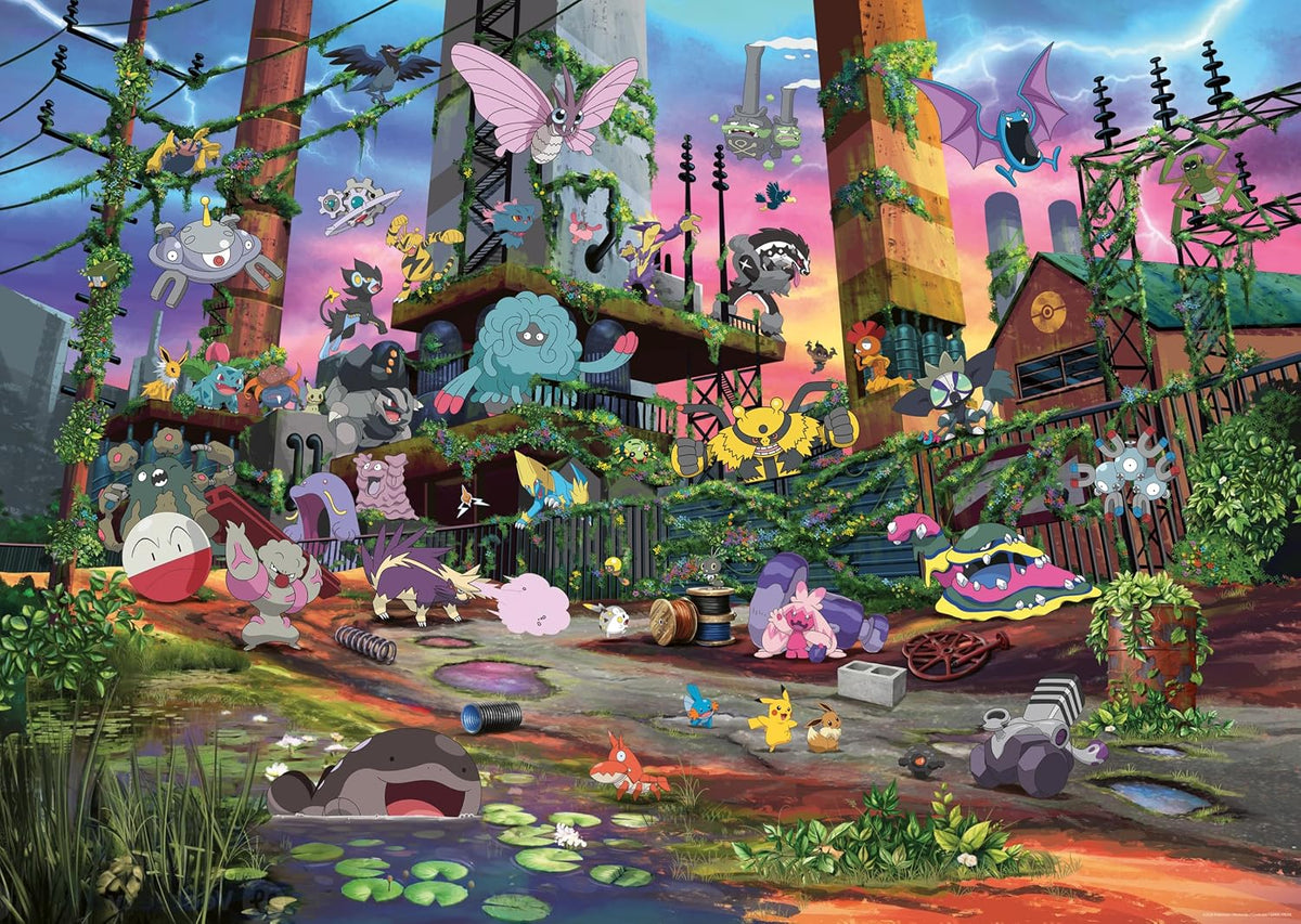 Pokemon Collectors Jolteon and Reclaimed Power Plant 1000 piece Jigsaw Puzzle