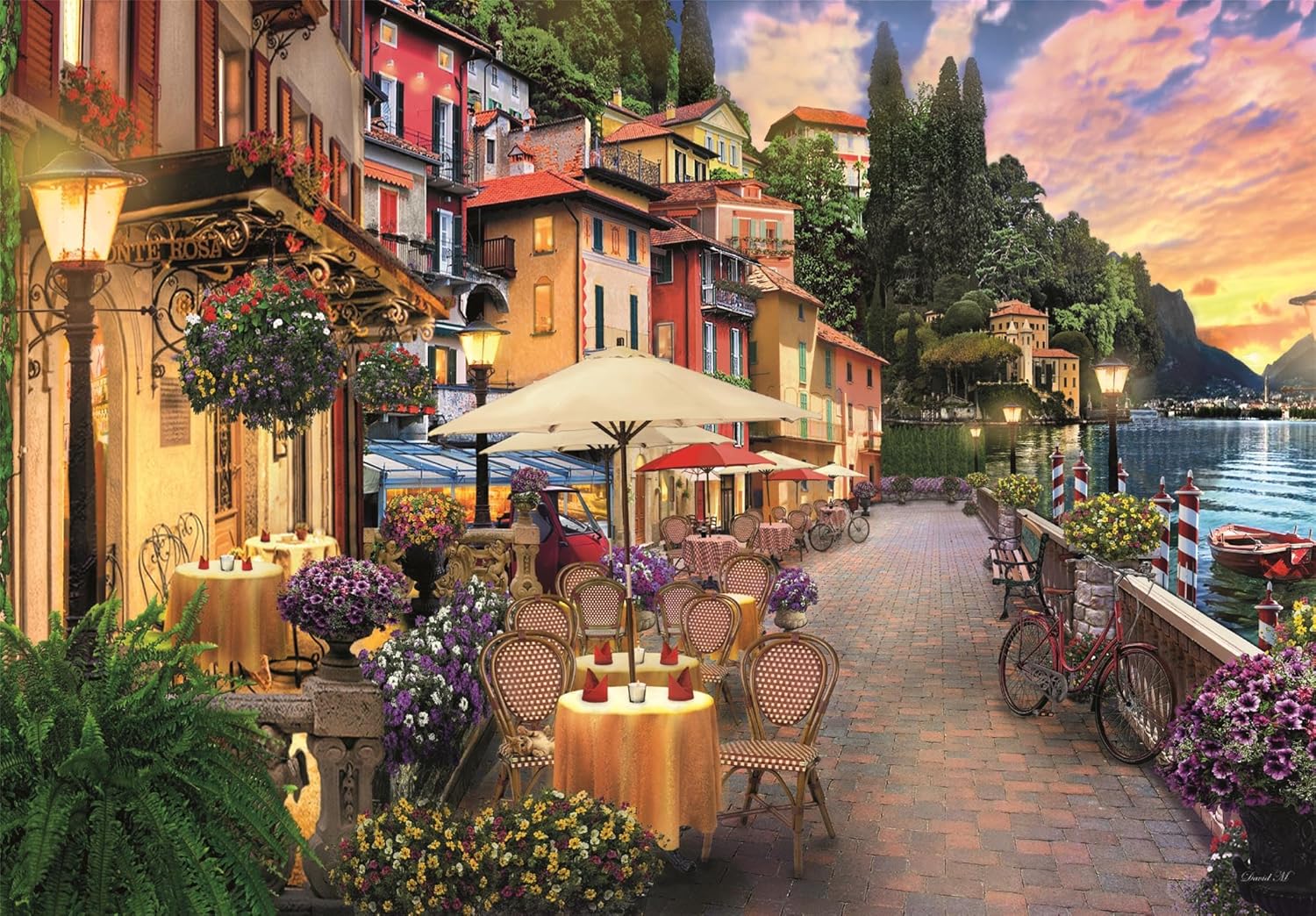 Clemintomi Lake Como 500 Piece Puzzle High Quality Collection