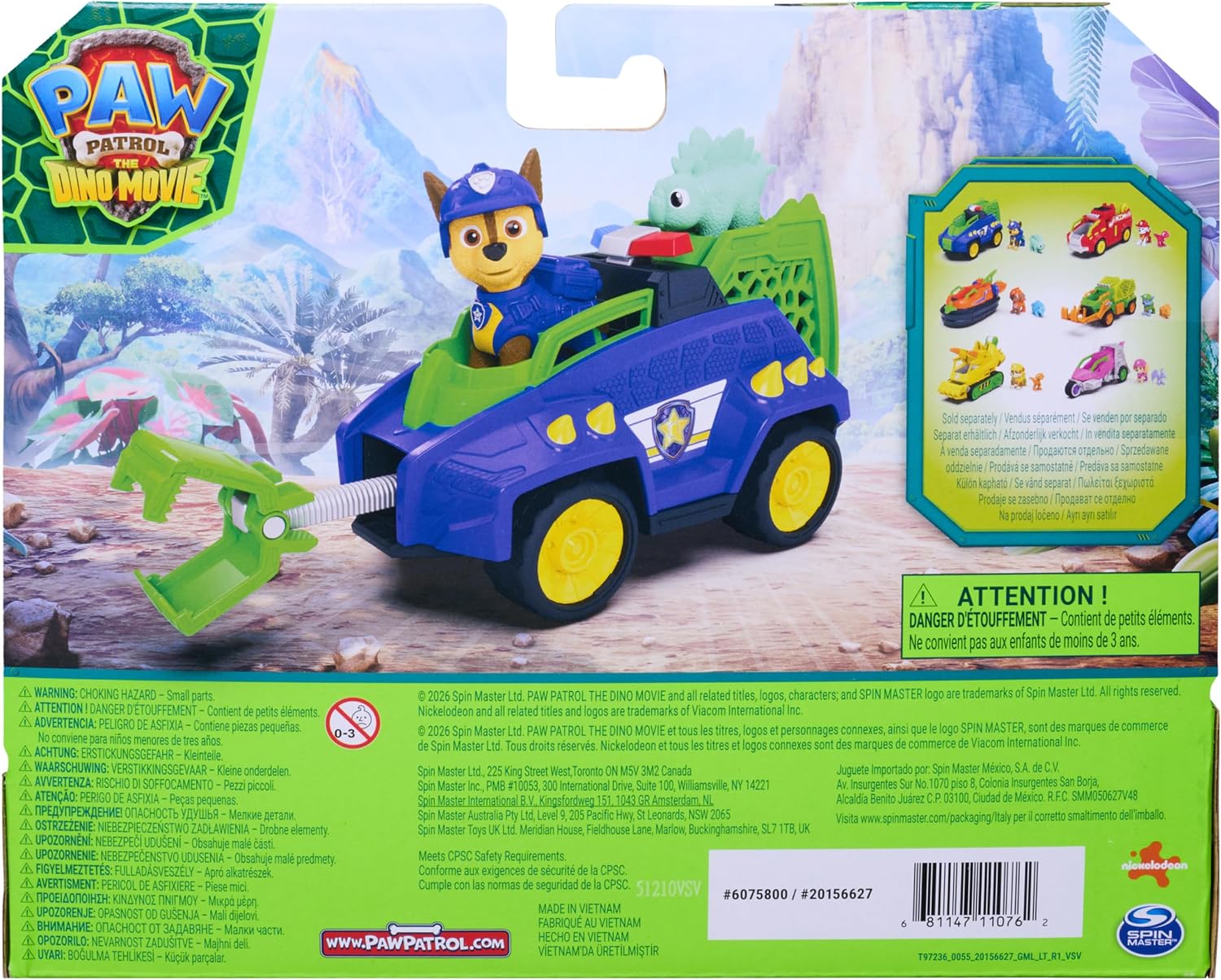 Paw Patrol The Dino Movie - Chase Dino Rescue Cruiser