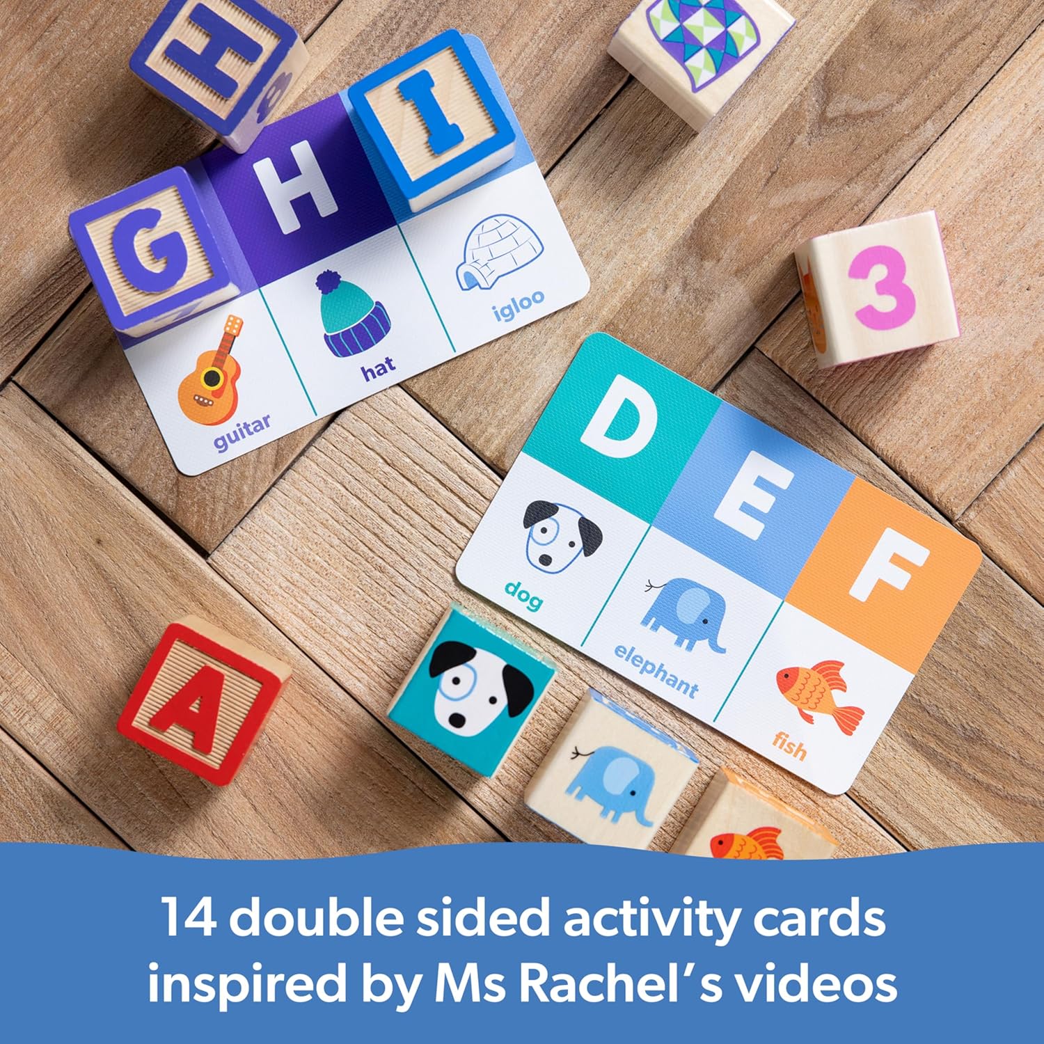 Ms. Rachel Sing Wooden Learning Blocks