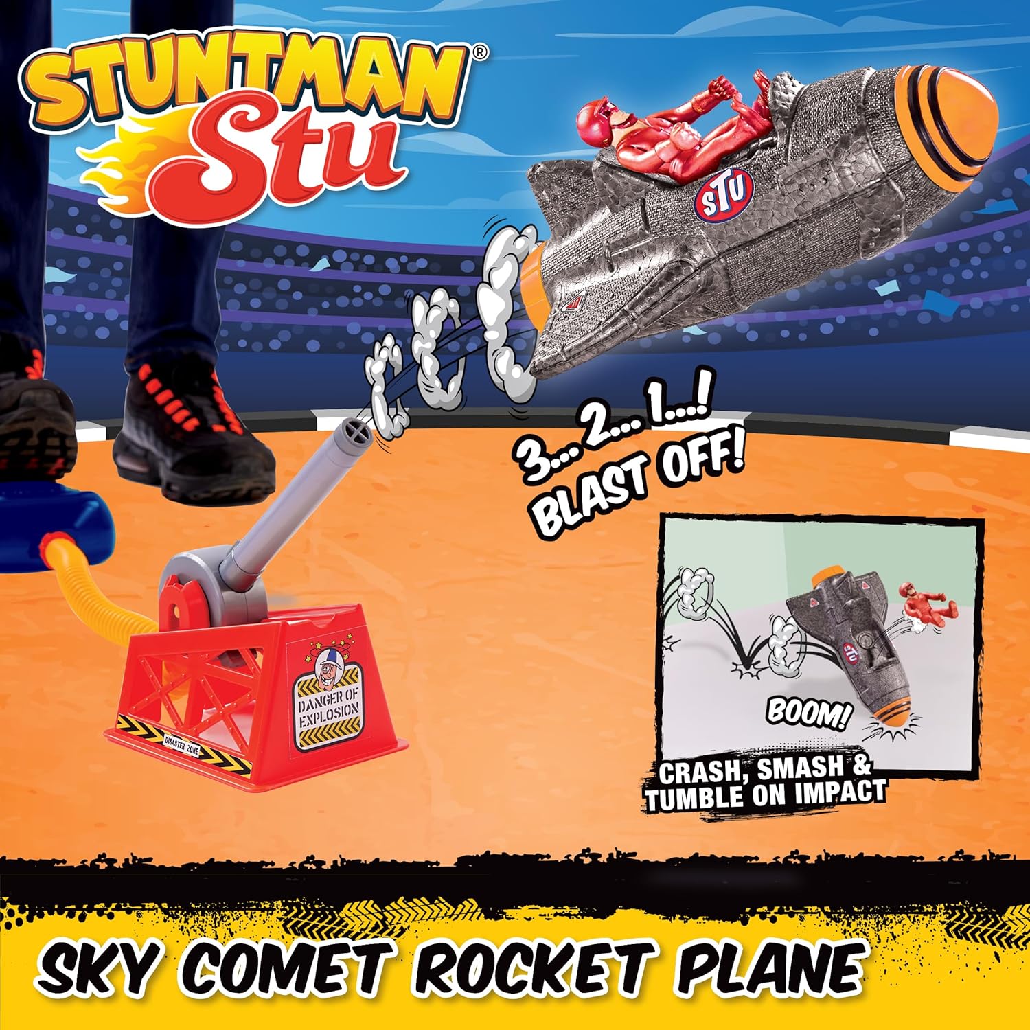 Stuntman Stu Sky Comet Rocket Plane