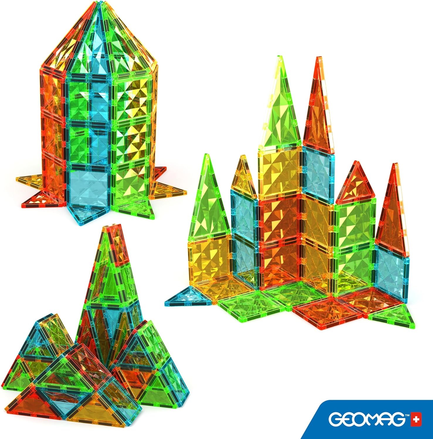Geomag Magnetic Tiles - Gem 60 Piece Set