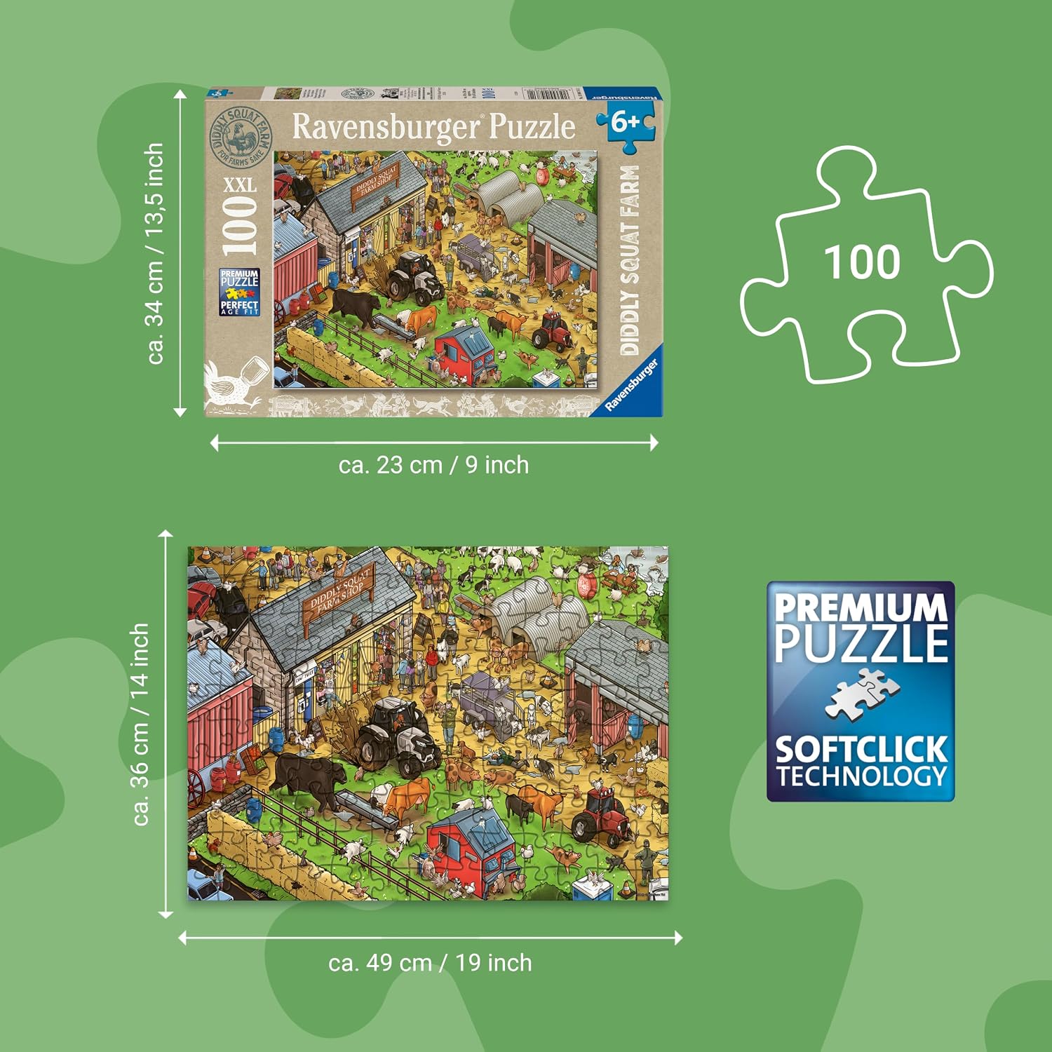 Diddly Squat Farm 100 XXL Piece Jigsaw Puzzle