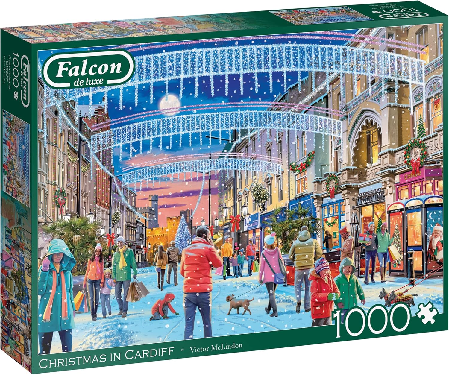 Falcon Puzzles - Christmas in Cardiff (1000 pieces)