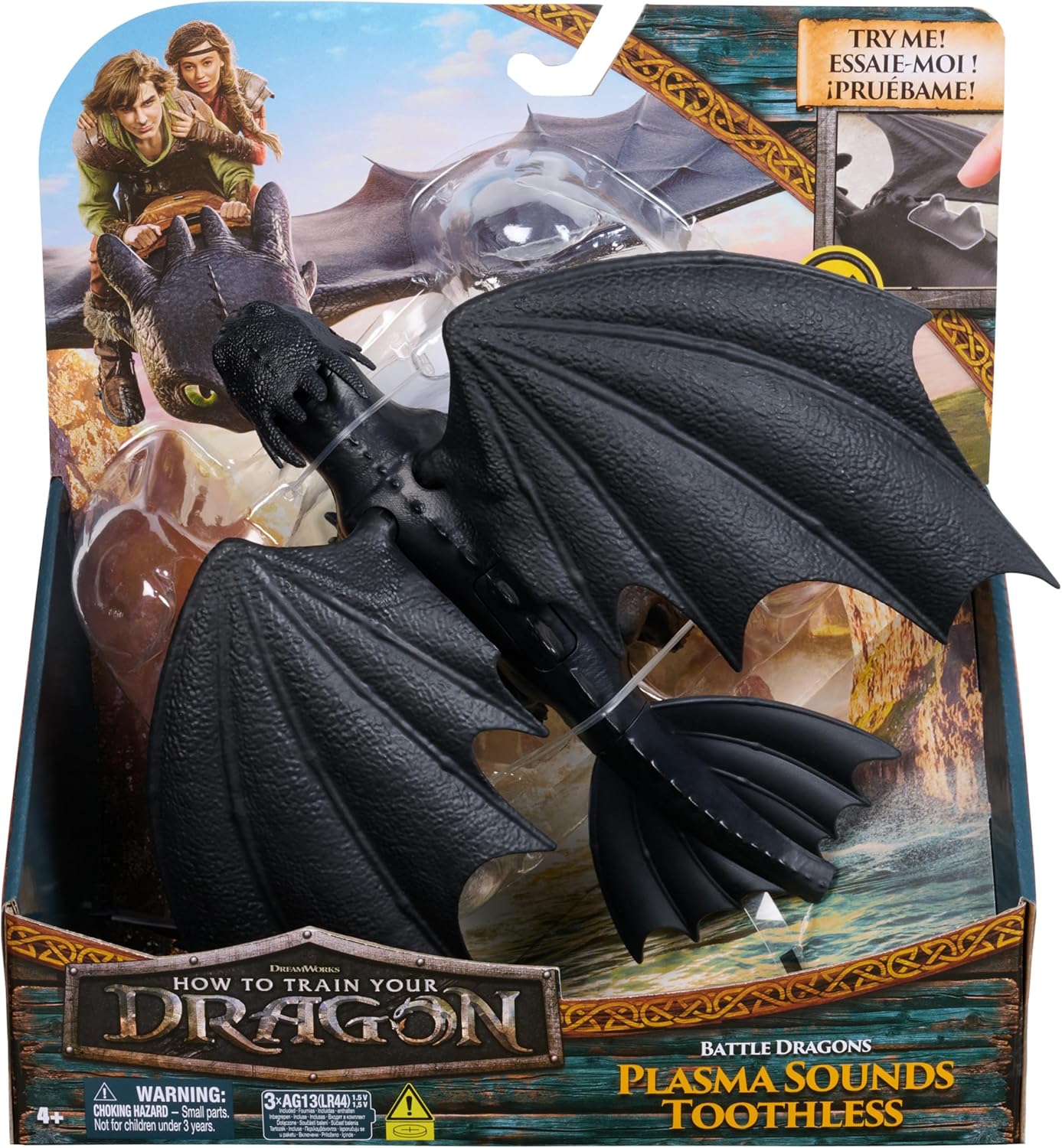 Dreamworks How to Train your Dragon Battle Dragons Plasma Sounds Toothless Action Figure