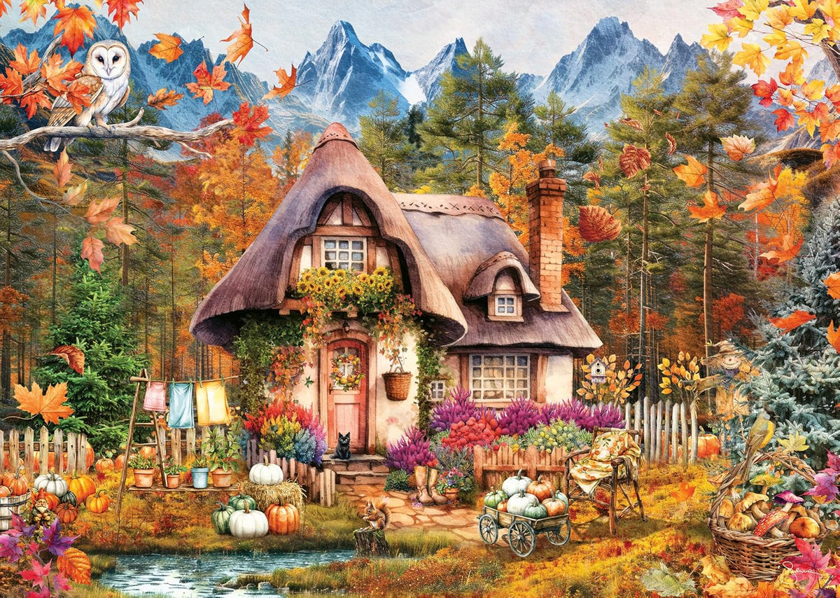 Pumpkin Cottage 1000 Piece Jigsaw Puzzle