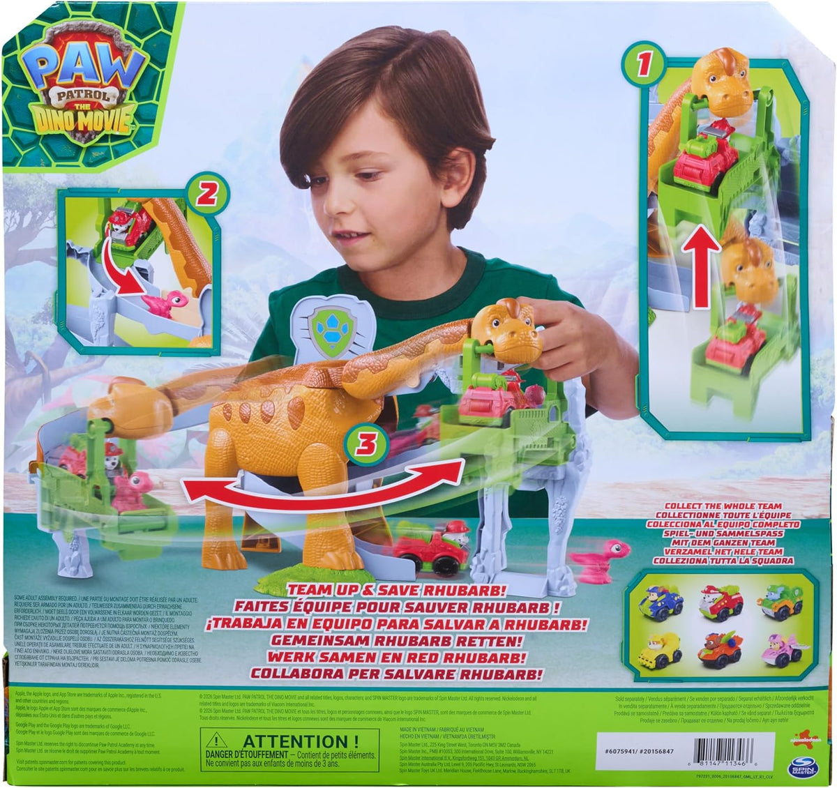 Paw Patrol Dino Movie Pup Squad Lift & Race Dino