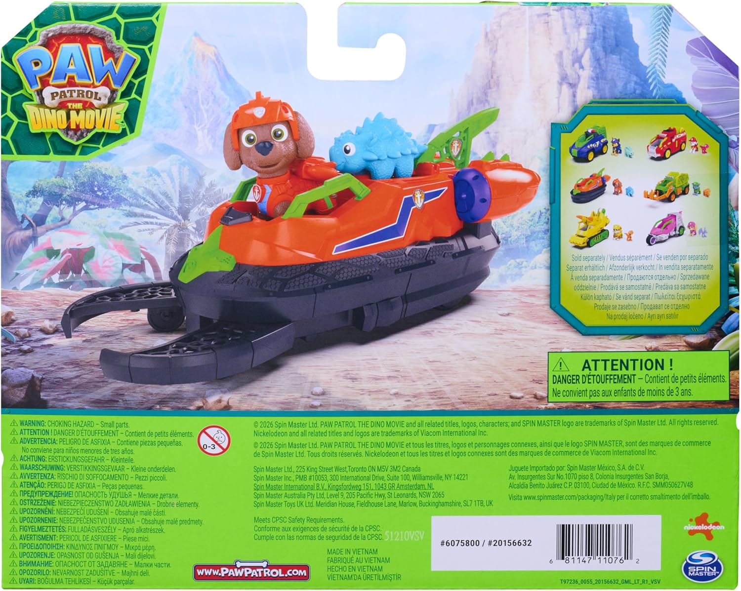 Paw Patrol Dino Movie - Zuma Rescue Hovercraft