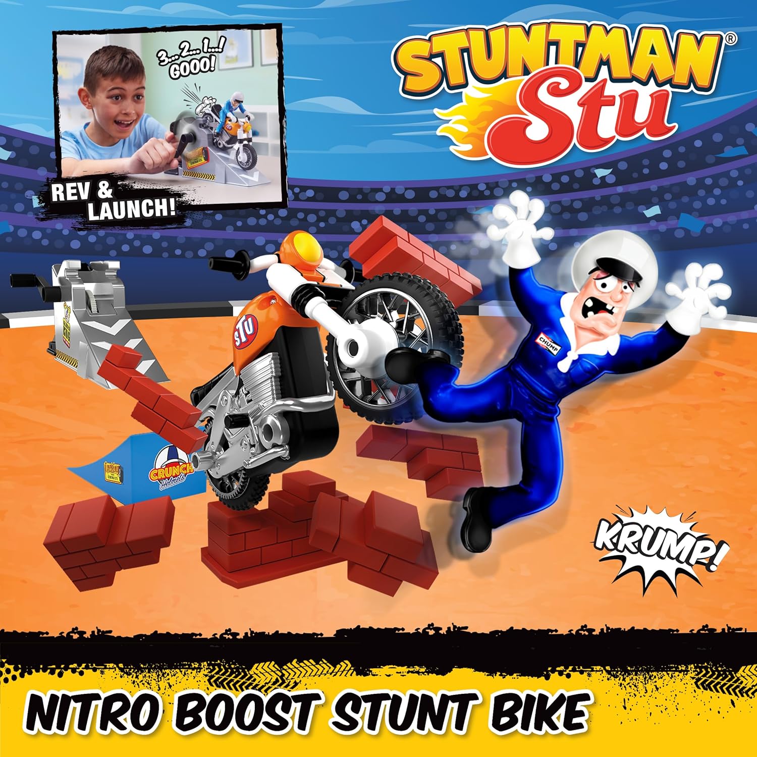 Stuntman Stu Nitro Boost Stunt Bike Set