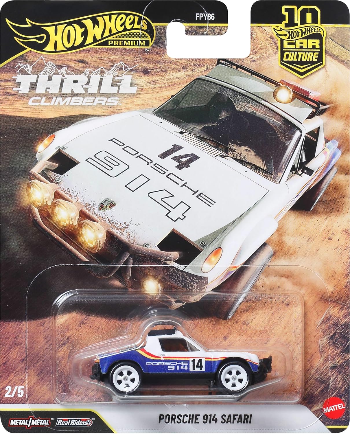 Hot Wheels Premium Thrill Climbers Porsche 914 Safari