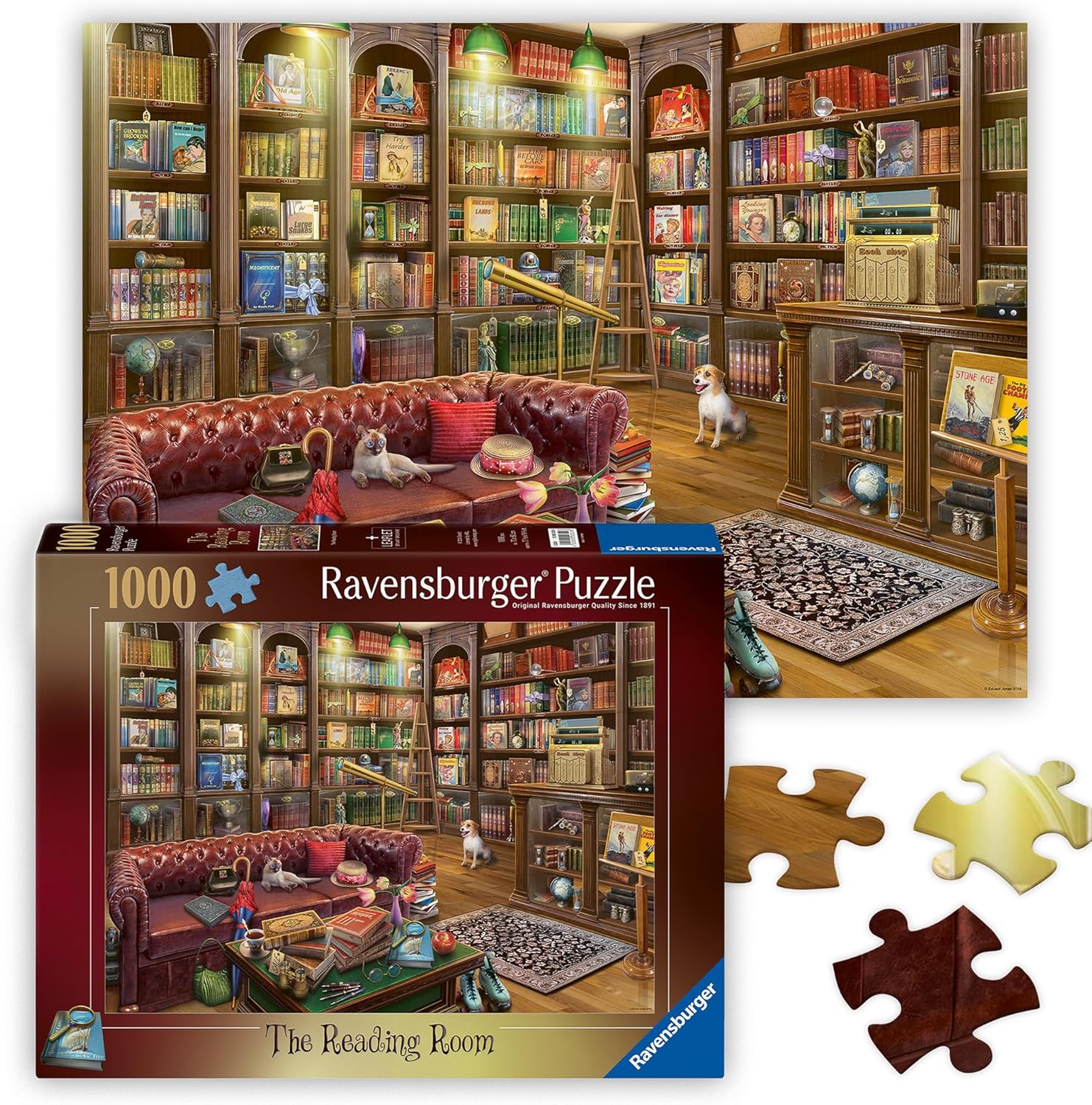 The Reading Room 1000 Piece Jigsaw Puzzle
