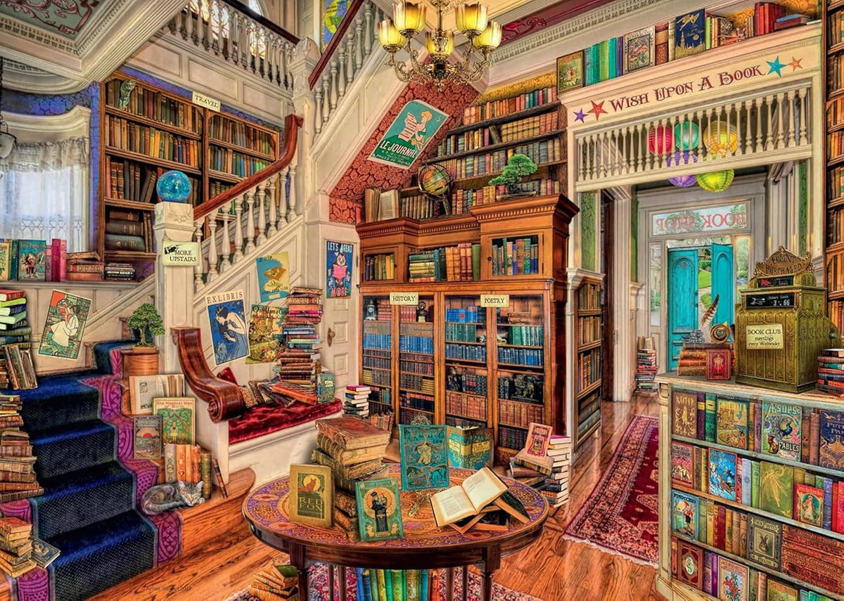 The Fantasy Bookshop 1000 Piece Jigsaw Puzzle