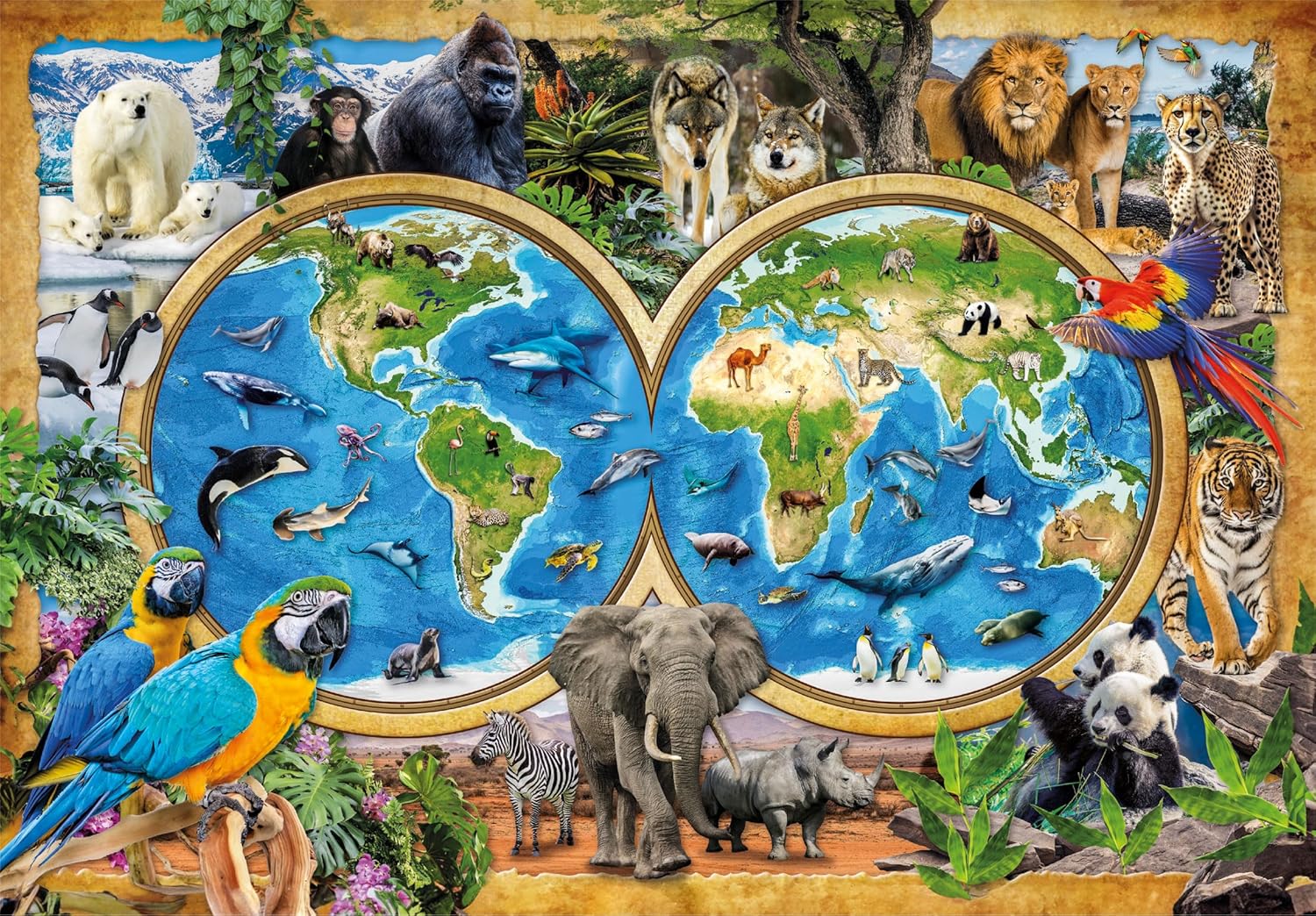 Clementoni Animal World 300 Piece Super Puzzle