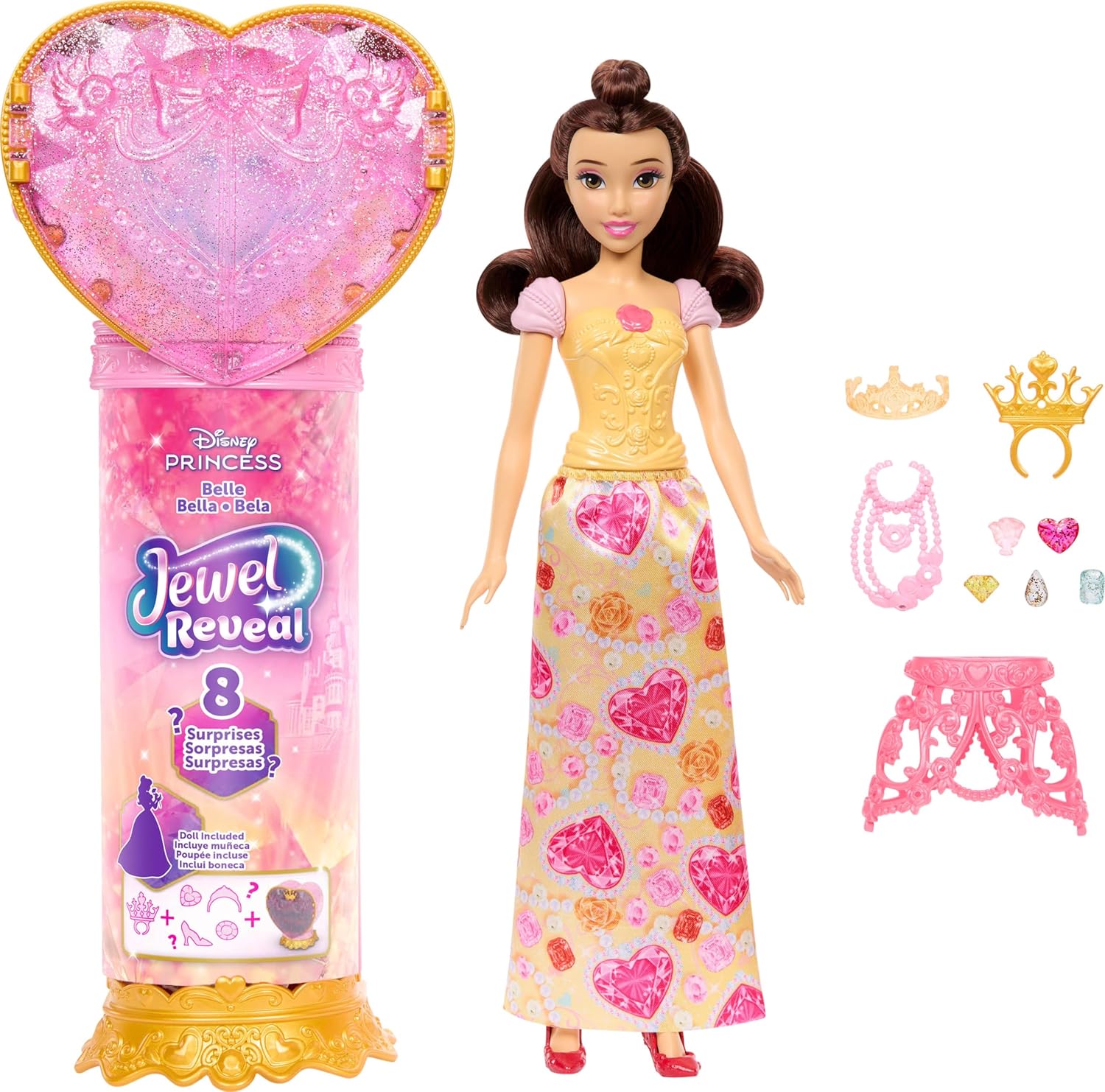 Disney Princess Jewel Reveal Belle Fashion Doll