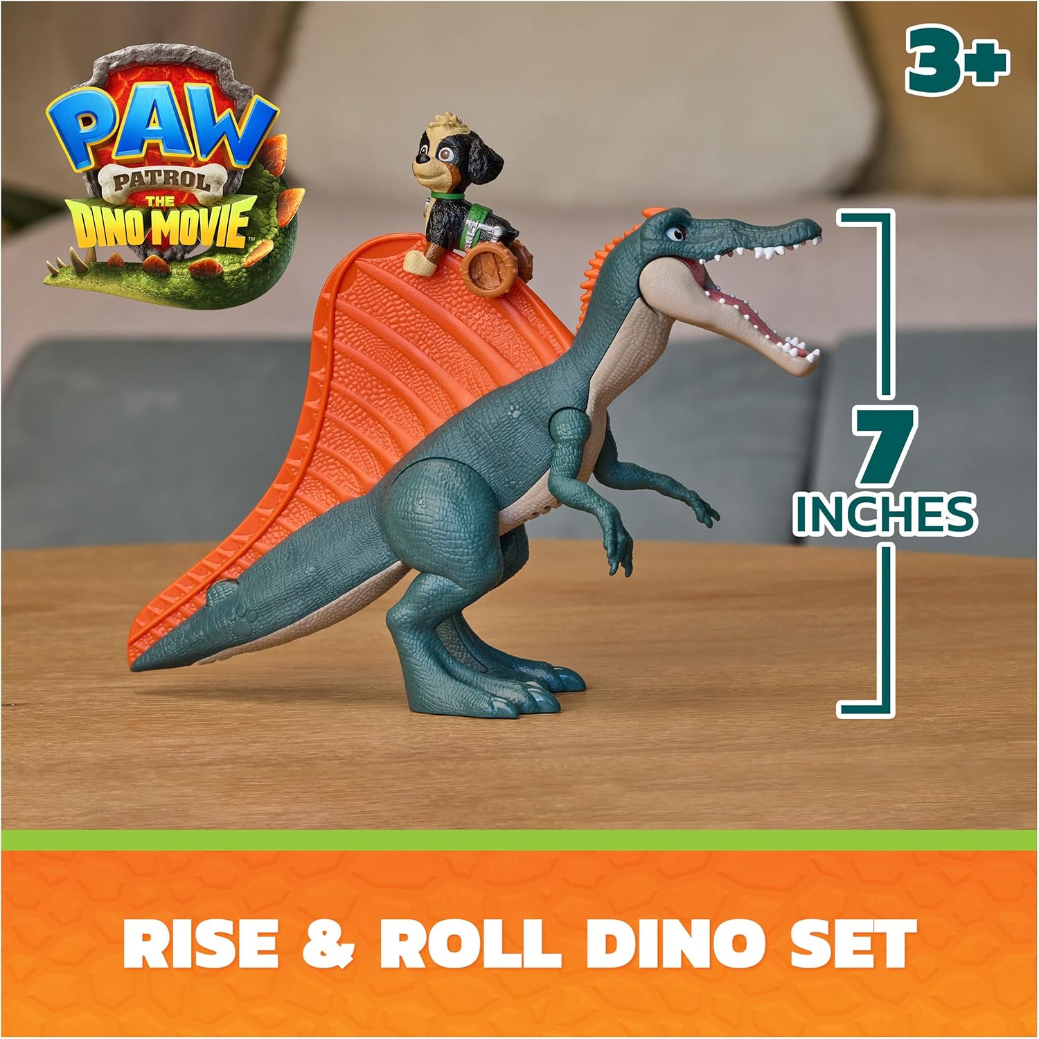 Paw Patrol Dino Movie - Rex Rise and Roll Dino Set