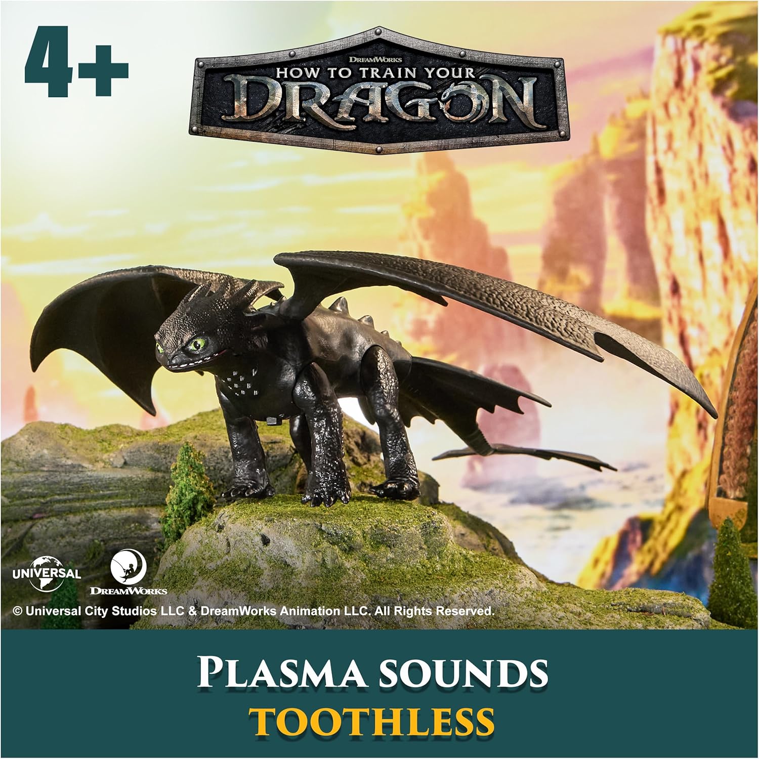 Dreamworks How to Train your Dragon Battle Dragons Plasma Sounds Toothless Action Figure