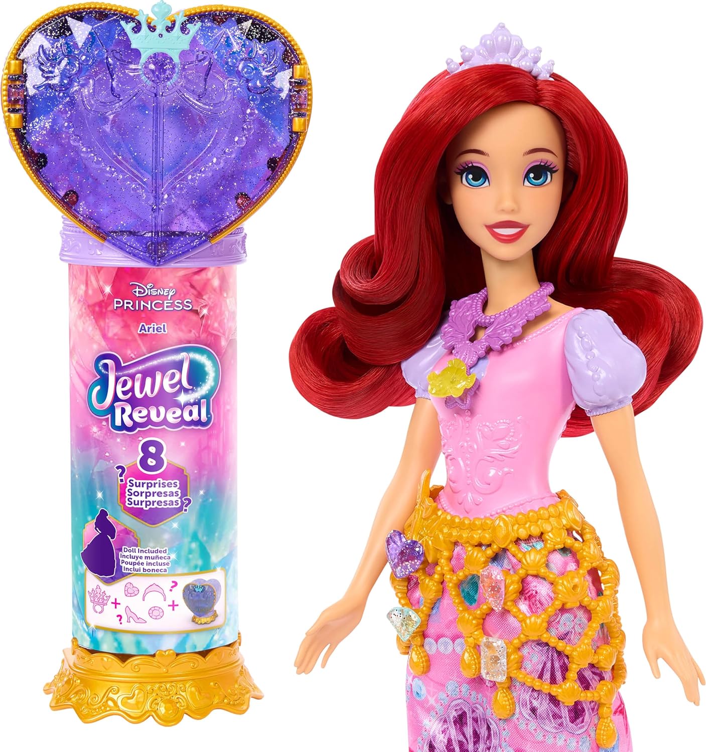 Disney Princess Jewel Reveal Ariel Fashion Doll