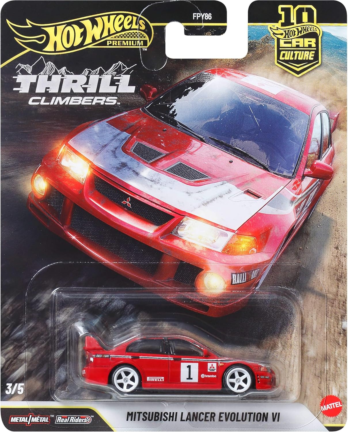 Hot Wheels Premium Thrill Climbers Mitsubishi Lancer Evolution VI