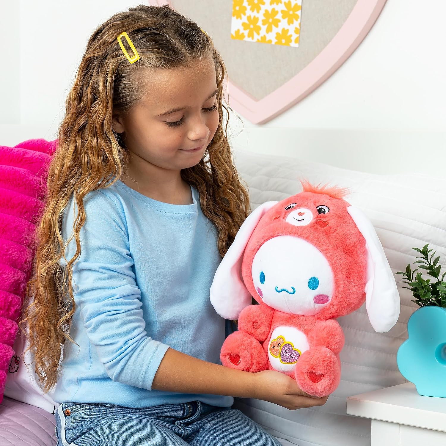 Care Bears x Hello Kitty 30cm Love-A-Lot Bear as Cinnamoroll