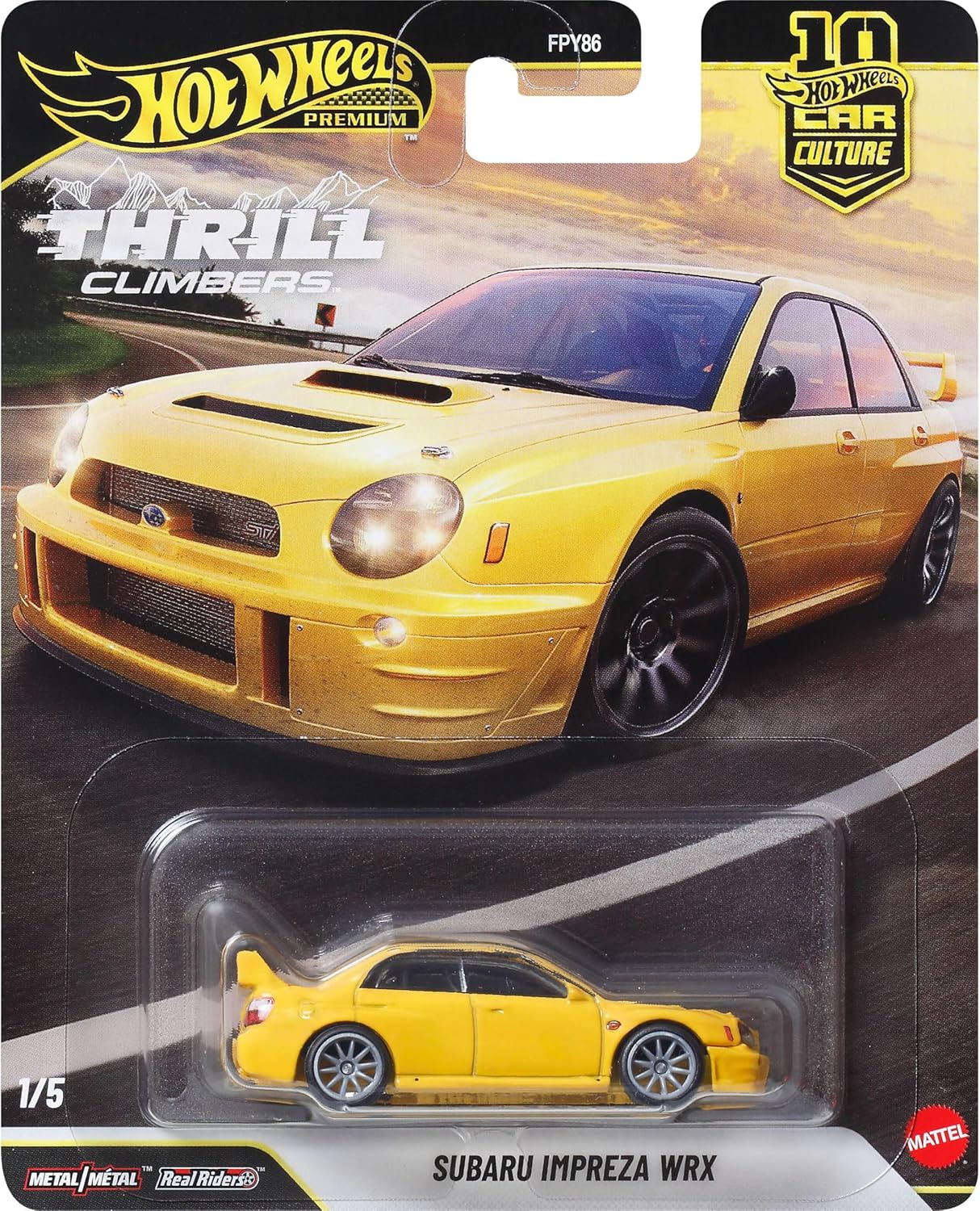 Hot Wheels Premium Thrill Climbers Subaru Impreza WRX