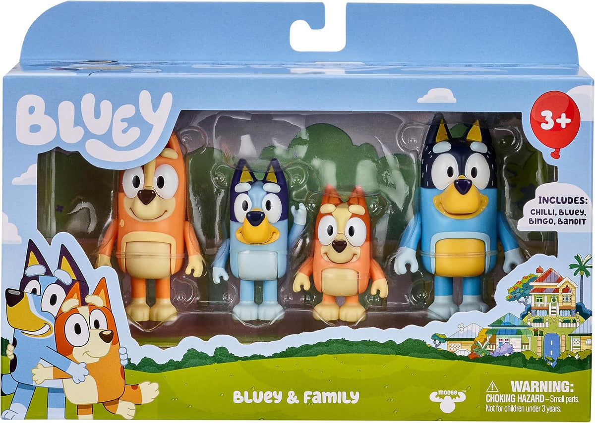 Bluey & Family 4 Figure Pack Assortment