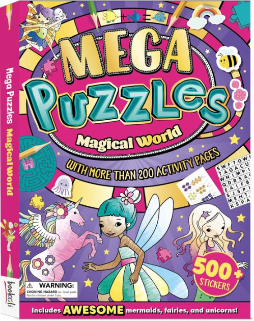Mega Puzzles Magical World Book