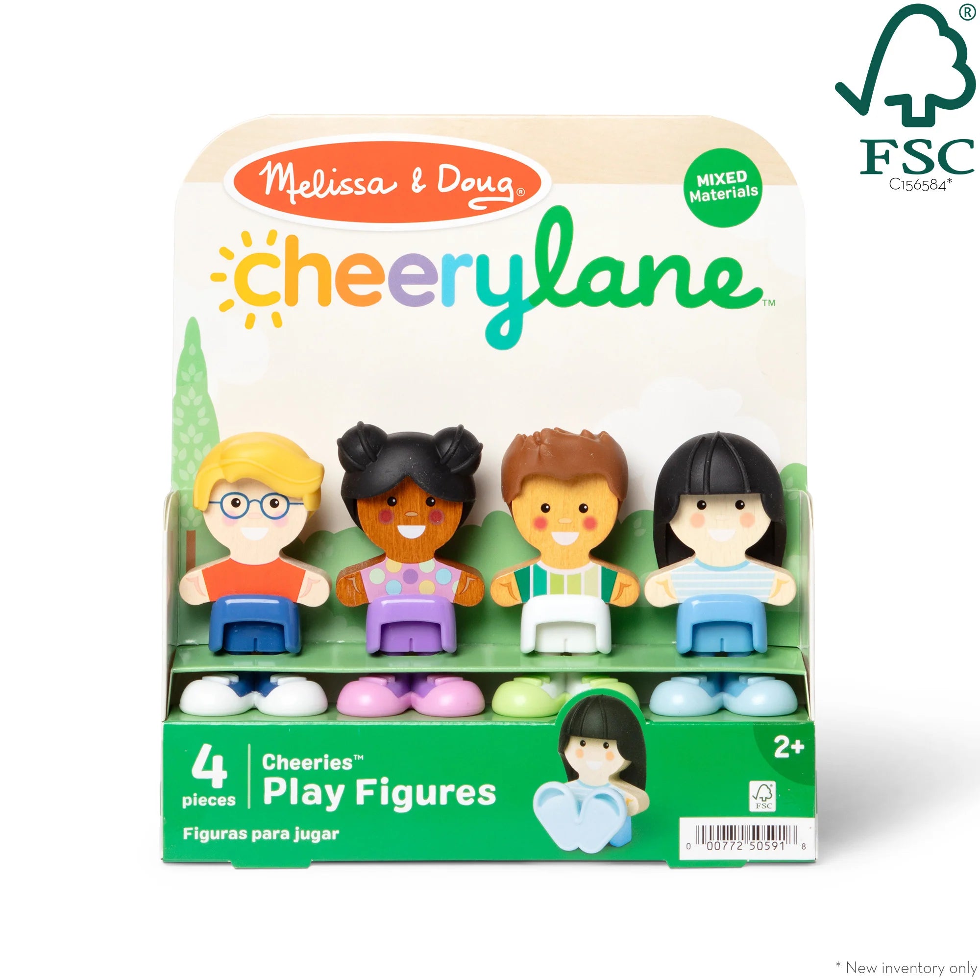 Melissa & Doug Wooden Cheery Lane Figure 4 Pack