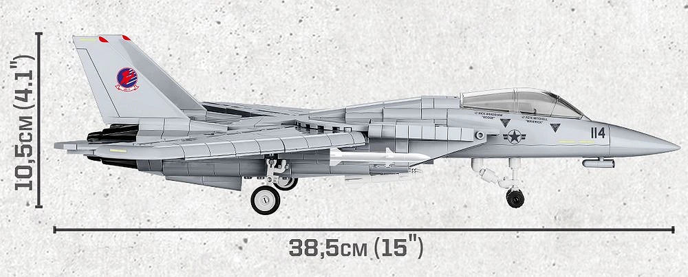 Cobi 5811a Top Gun F-14A Tomcat 1:48 Scale Set