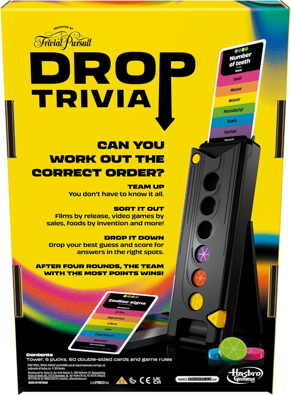 Trivial Pursuit Drop Trivia Game