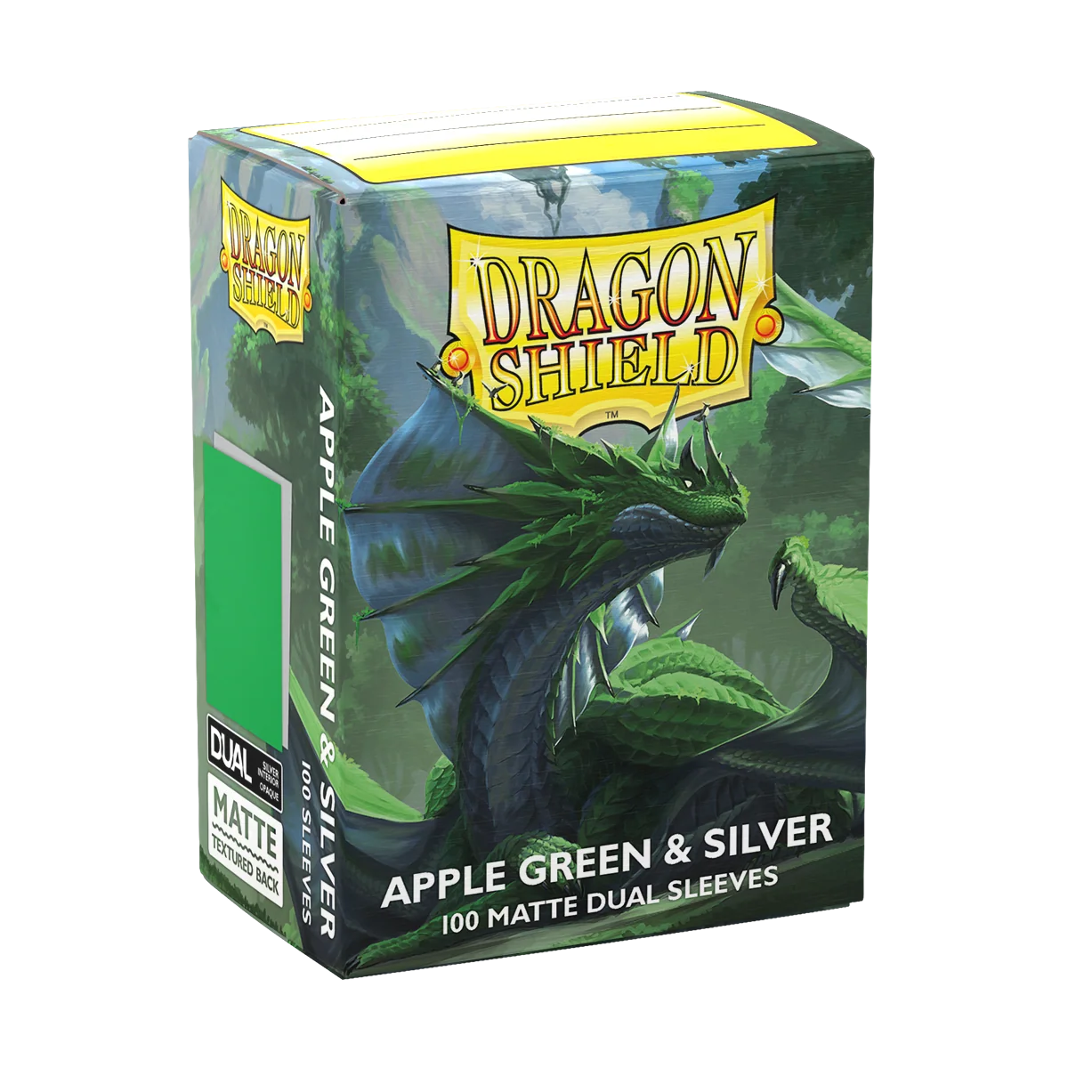 Dragon Shield Apple Green & Silver Sleeves 100 Pack