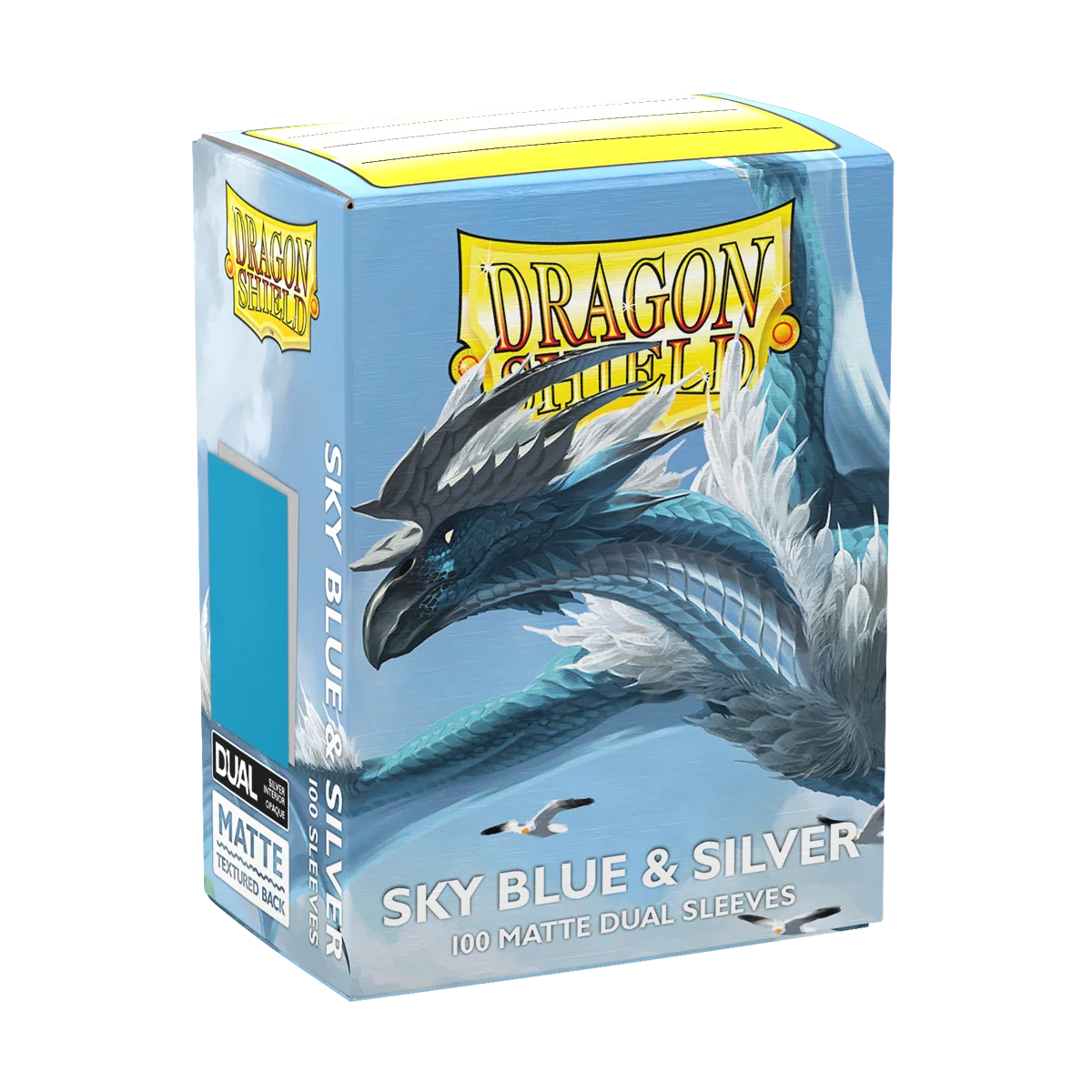 Dragon Shield Sky Blue & Silver Sleeves 100 Pack