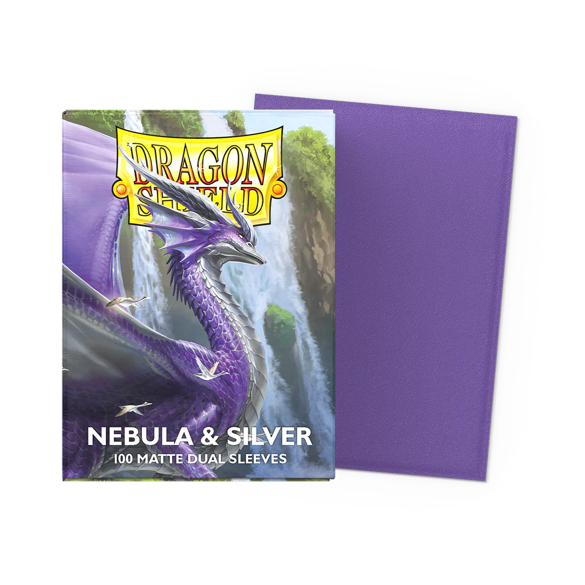 Dragon Shield Nebula & Silver Sleeves 100 Pack