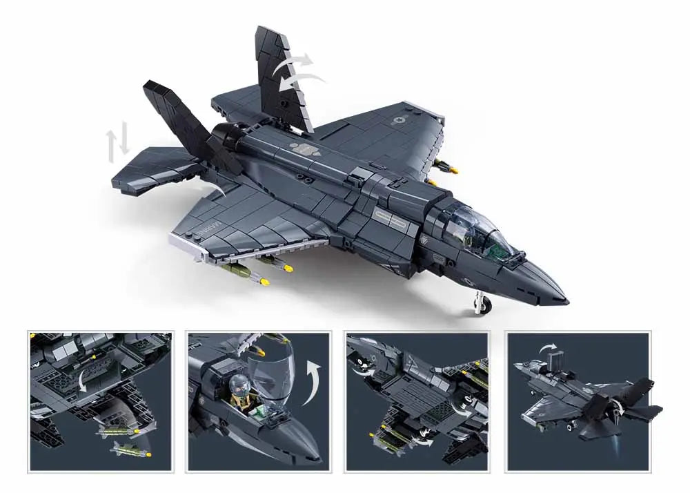 Sluban F-35BS Jet Fighter 705 Piece Set
