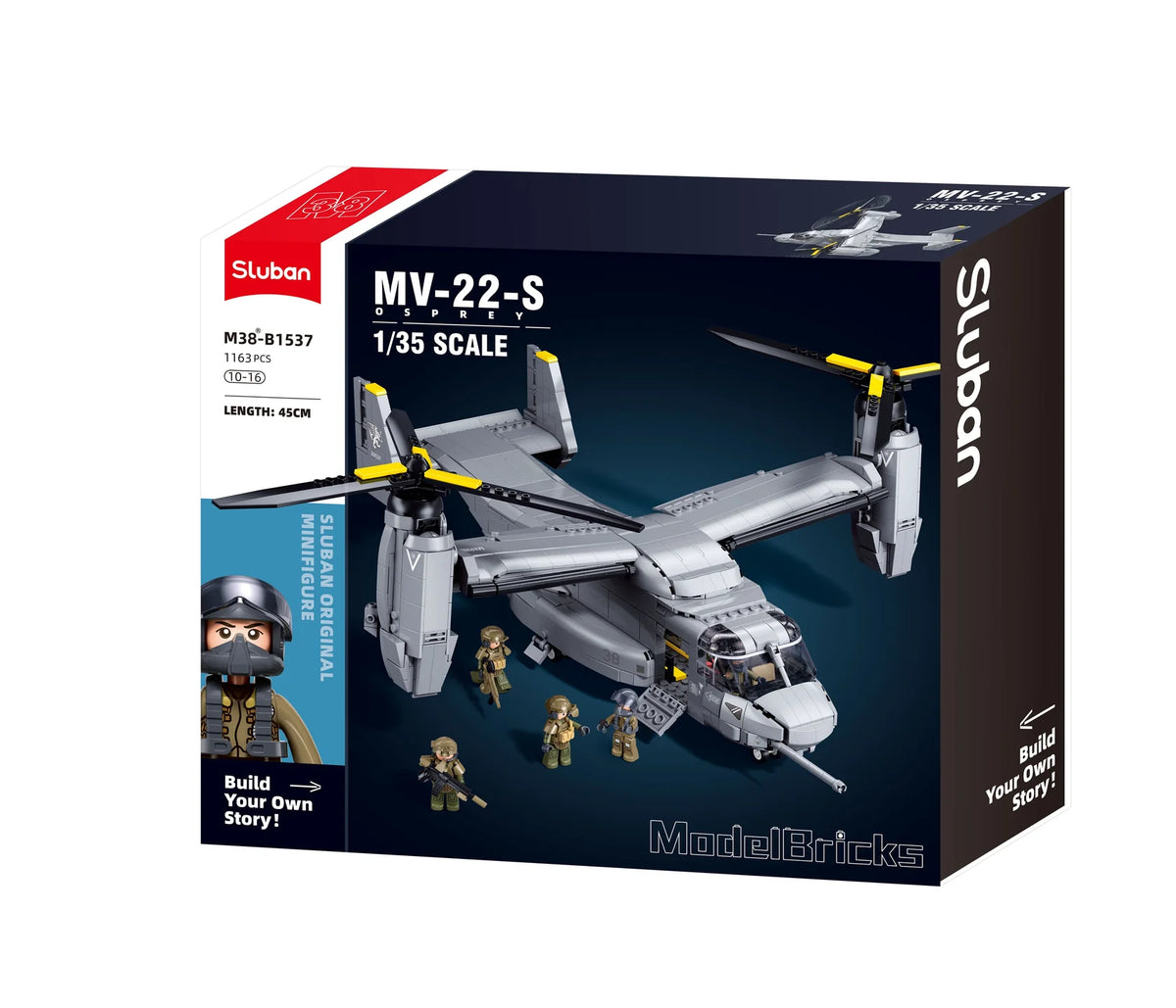 Sluban 1:35 MV-22 Osprey Construction Set