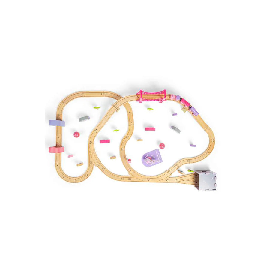 Wooden Fairy Town Train Set