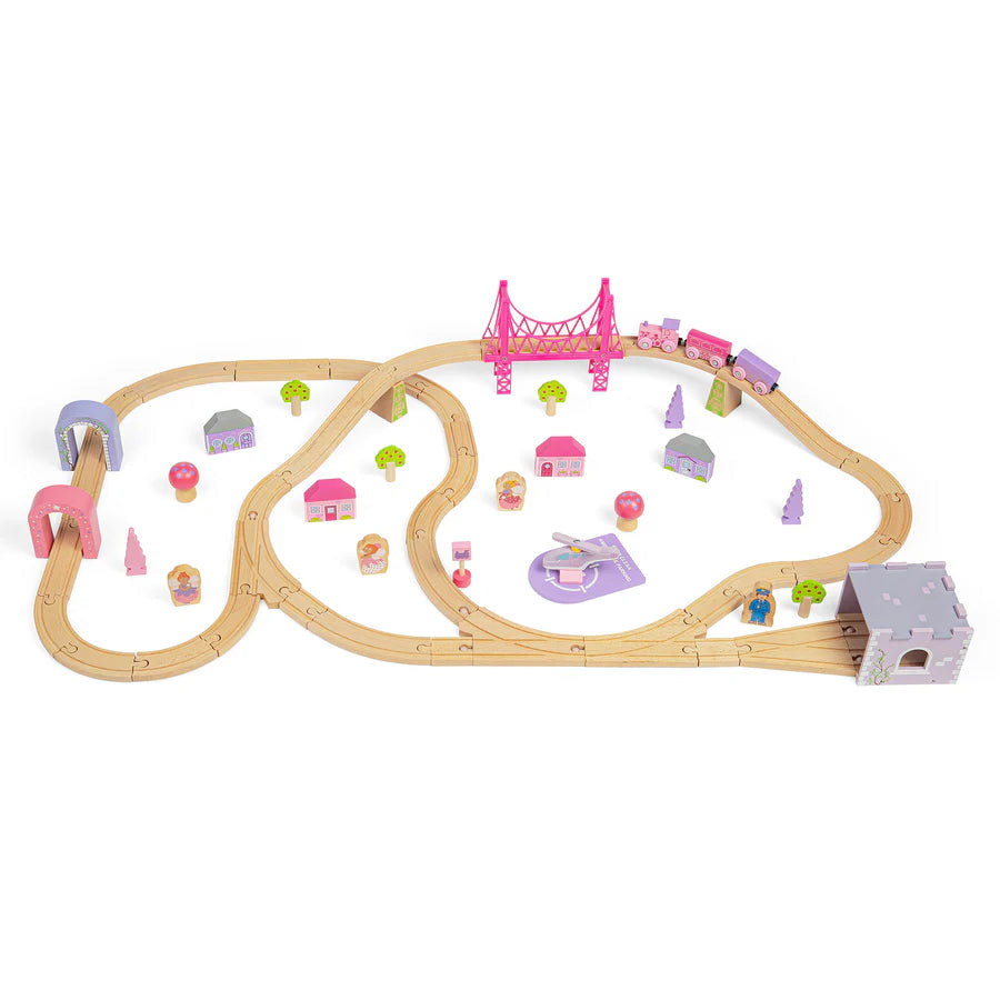 Wooden Fairy Town Train Set