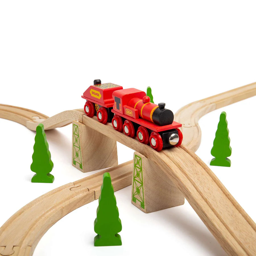 Red Coal Tender Train