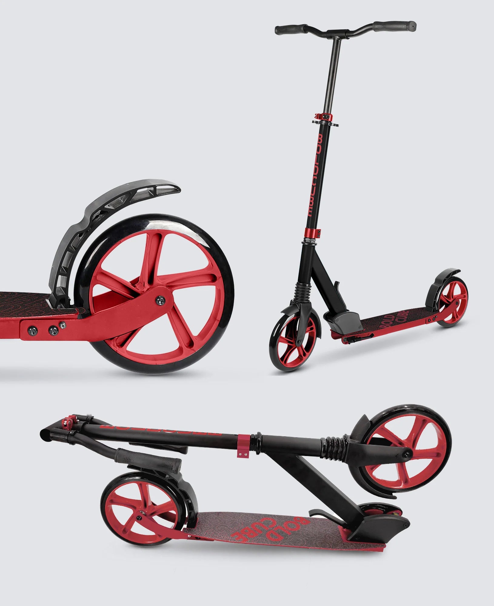 BOLDCUBE Big 2 Wheel: Burgundy