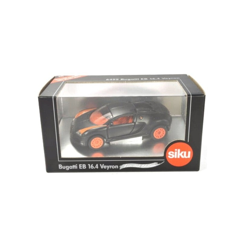 SIKU Bugatti Veyron EB 16.4 Veyron - Black & Orange 1:64 Scale Die Cast