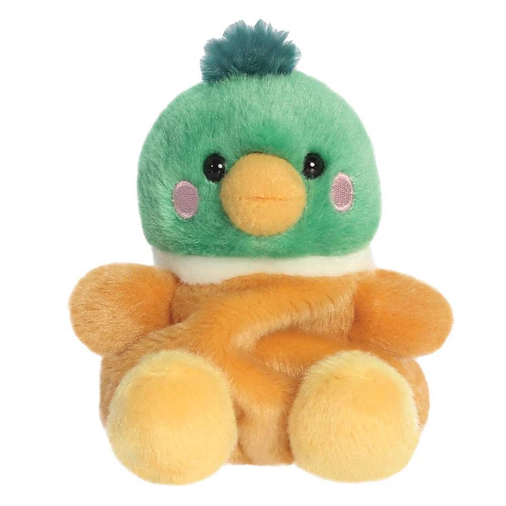 Palm Pals Puddles Mallard Duck 12cm Soft Toy