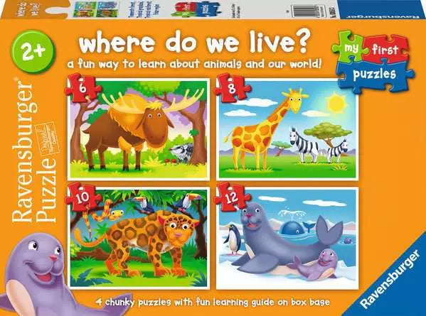 Where Do We Live? 6/8/10/12 Piece Jigsaws