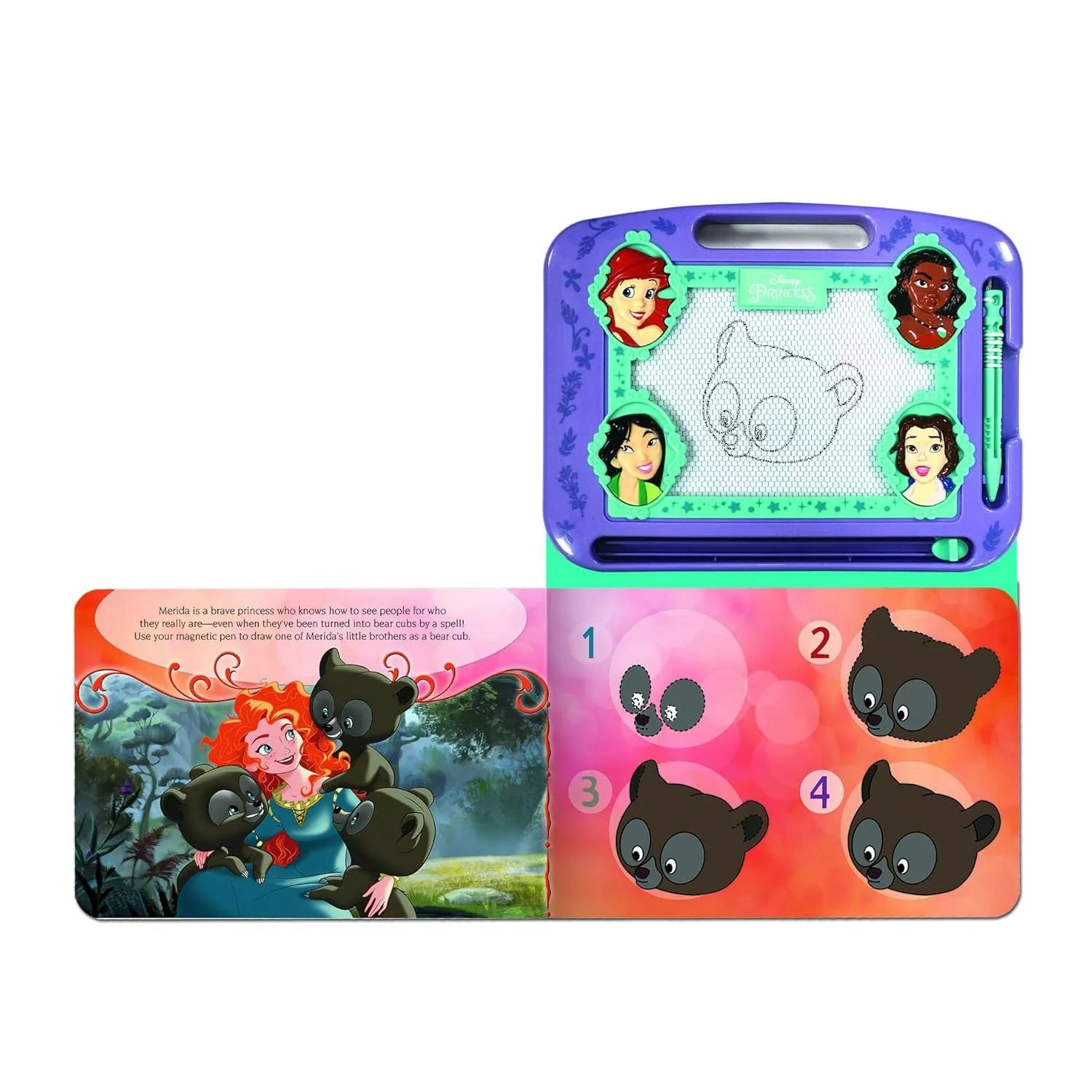 Disney Princess Magnetic Drawing Board & Book