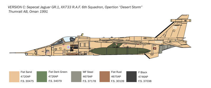 Italeri RAF Jaguar GR.1/GR.3 Five Live