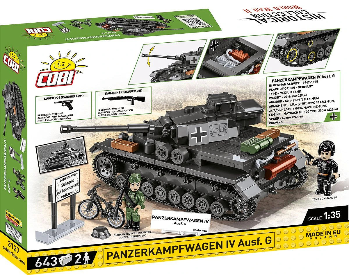 Cobi 3127 Panzerkampfwagen IV Aus.G 1:35 Scale