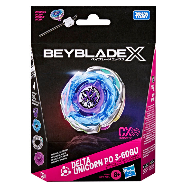 Beyblade X Delta Unicorn PO 3-60GU CX Infinity Starter Pack Set
