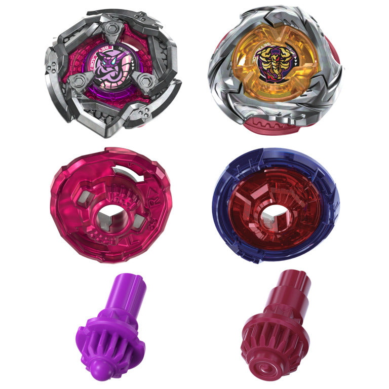 Beyblade X Spear Scorpio 0-70Z UX & Tail Viper 3-85LO BX Dual Pack Set