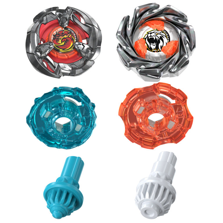 Beyblade X Clamp Crab 9-65S BX & Crest Leon 4-55A UX Dual Pack Set