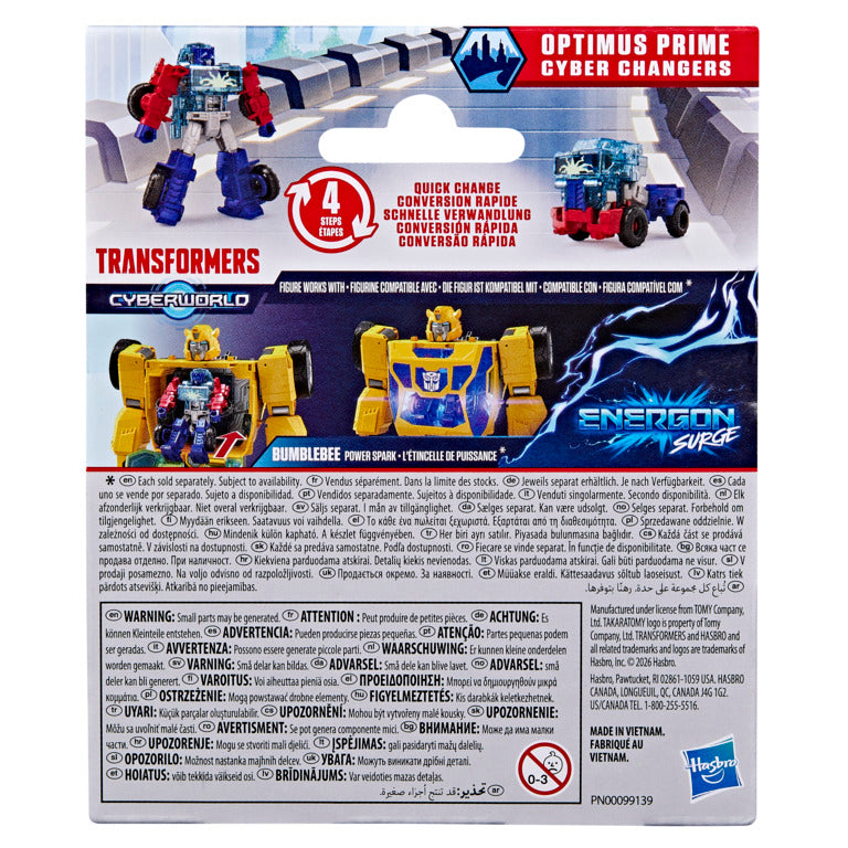 Transformers Cyberworld Cyber Changers Optimus