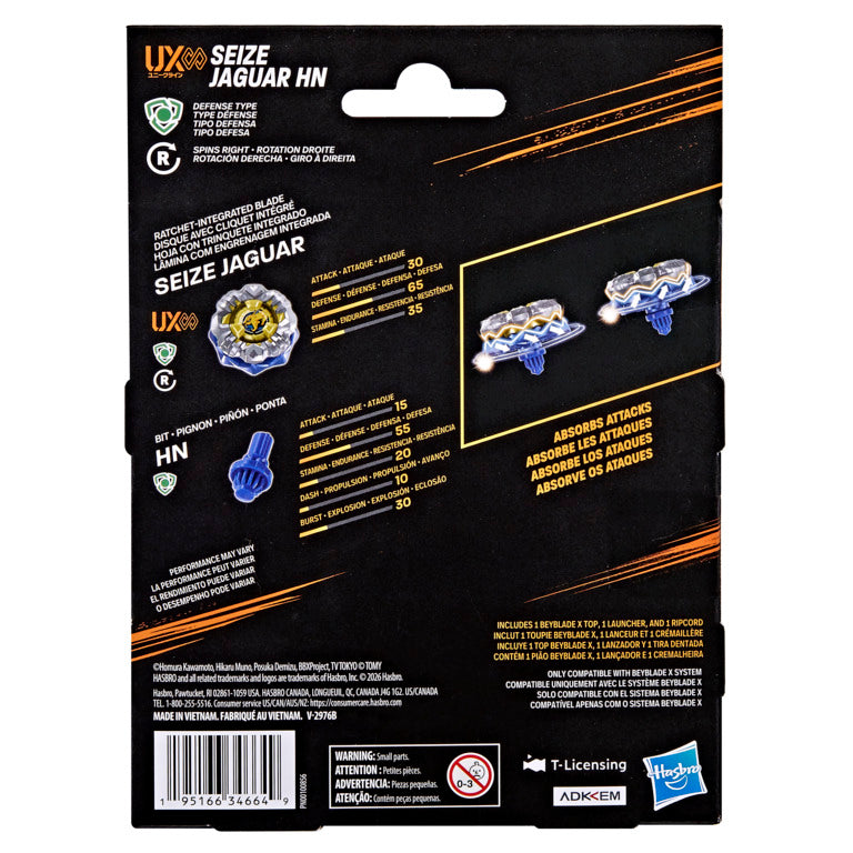 Beyblade X Seize Jaguar HN UX Infinity Starter Pack Set