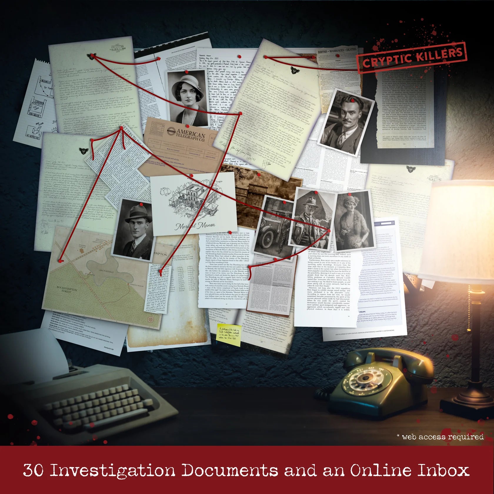Cryptic Killers - Murder at Merivale Manor Case File